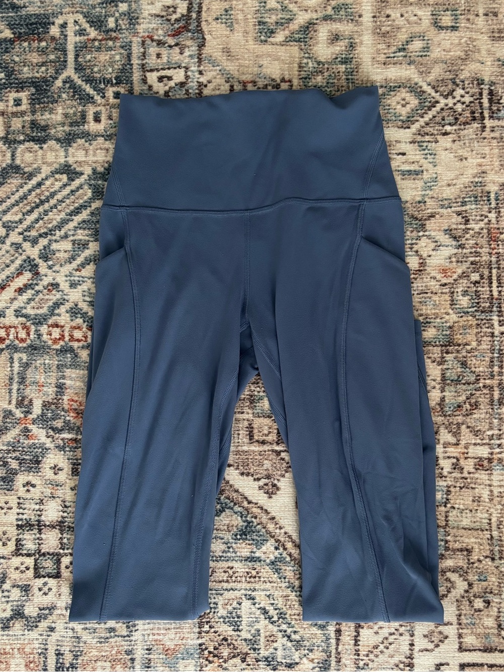High-Waist blue high rise align leggings with pockets 25”